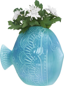 Cult Design RetroFish Vase aqua 20x9x19cm 299 SEK