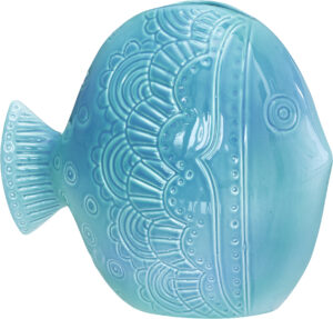 Cult Design RetroFish Vase aqua 20x9x19cm 299 SEK